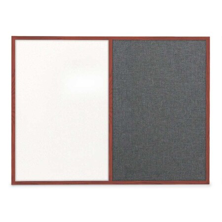 United Visual Products Slim Style Indoor Enclosed Corkboard, 48 UVRDS48SBH-BLACK-CORK